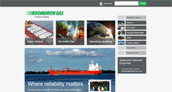 Desktop Screenshot of dominion-gas.com